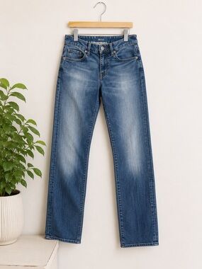 Mavi Women’s Straight Leg Medium Rise Blue Jeans Denim Sz 28/32 Y2K‎ Stone Wash